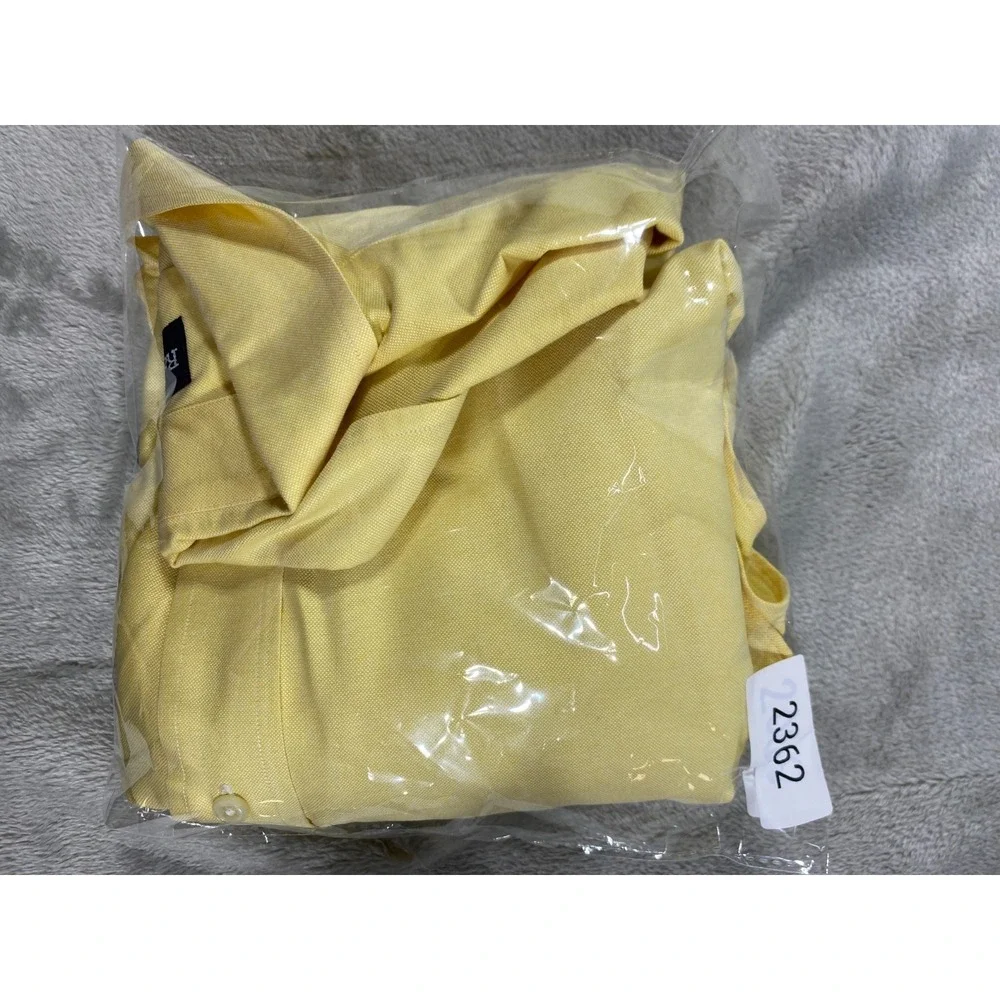Polo‎ Ralph Lauren Dress Shirt Mens 17-35 Yellow Yarmouth Business Button Down
